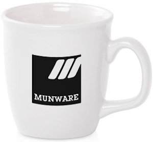 Promotional Ceramic Mugs: 14oz White Deco Coffee Mugs